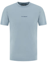 CP COMPANY t-shirt sleeve logo Celeste