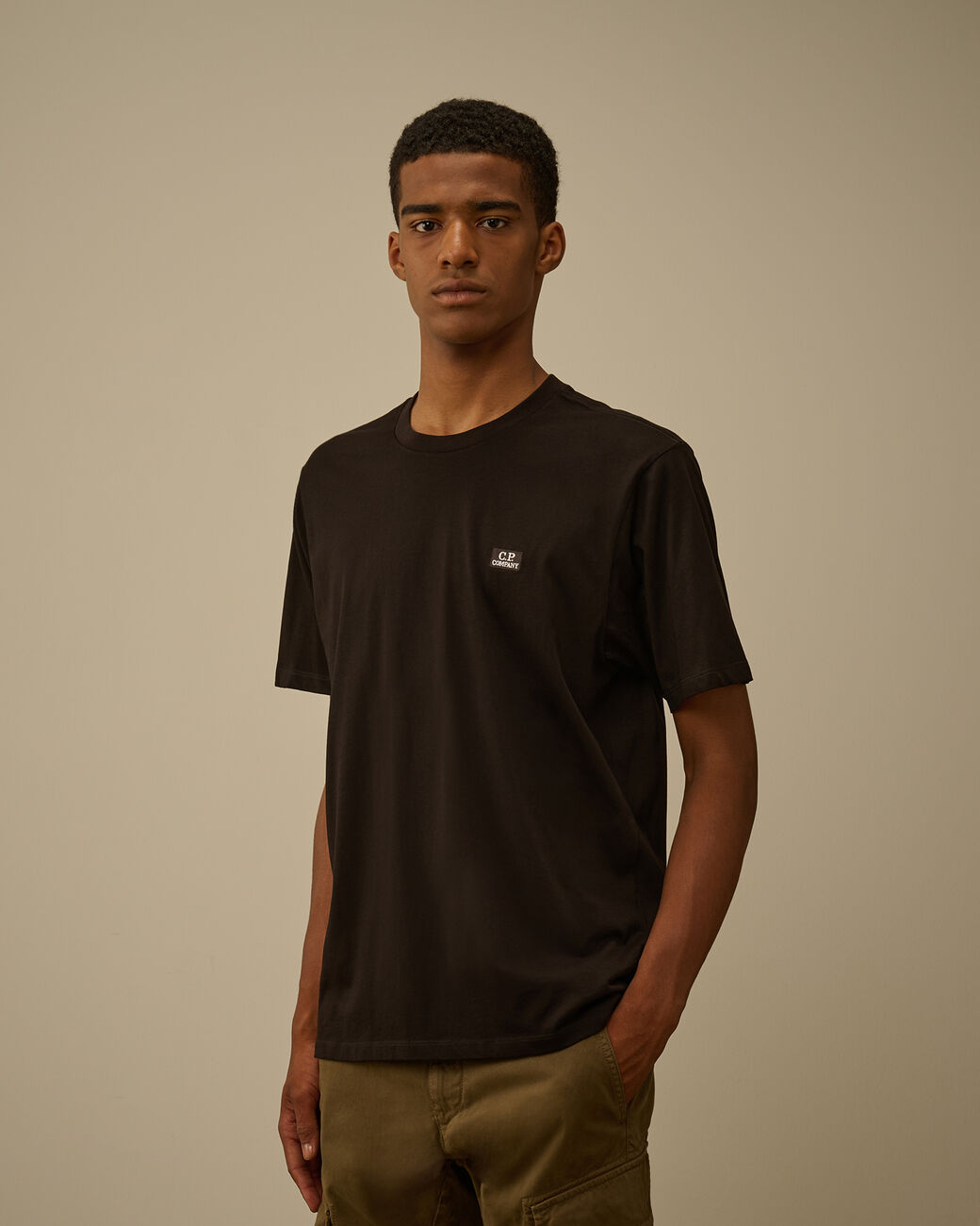 t-shirt logo patch RCCMTS726A 005100W 999 CP COMPANY 