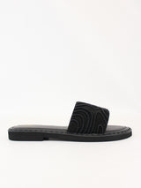 DE SIENA sandalo mina con perline Black