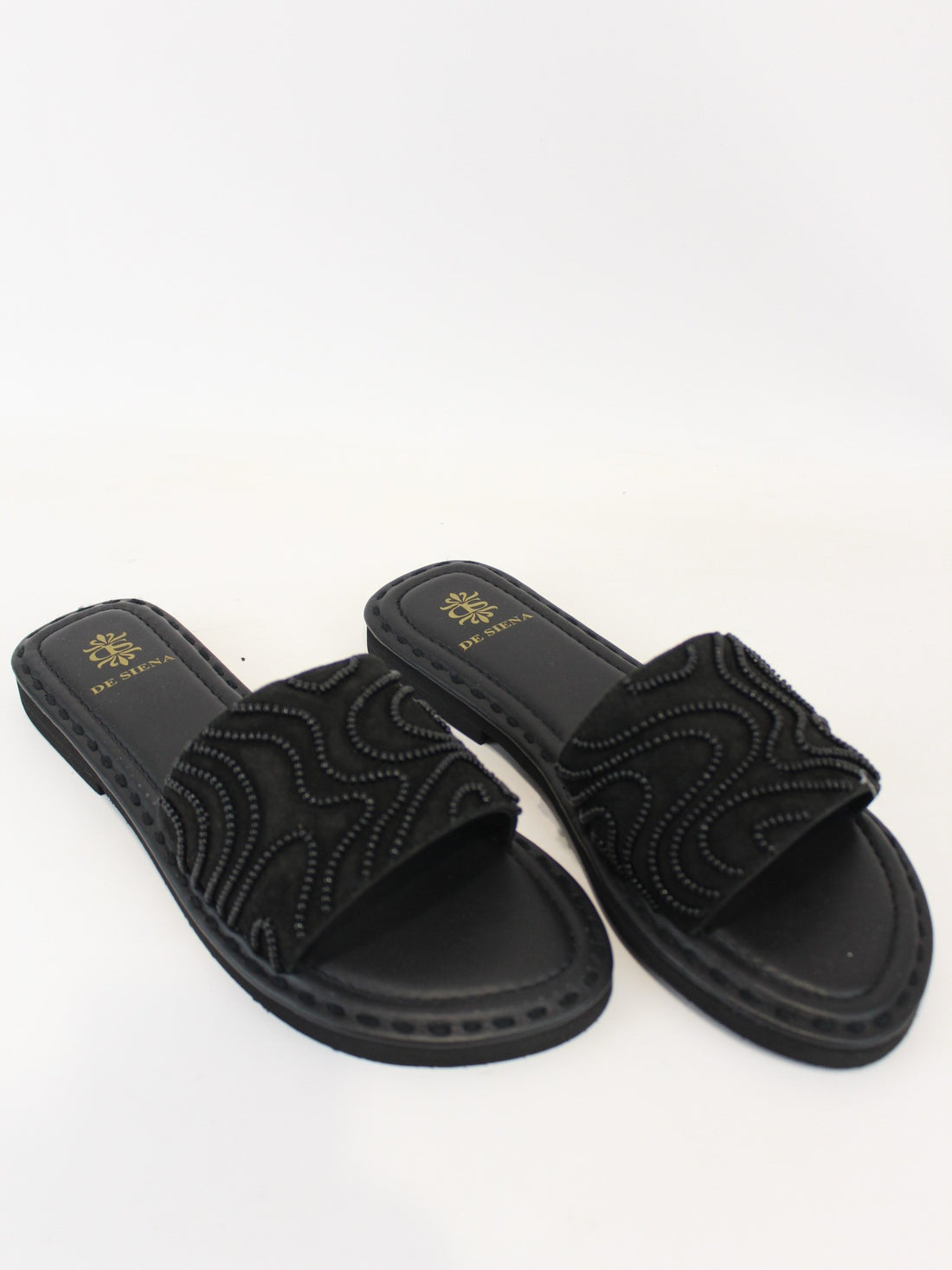 sandalo mina con perline MINA BLACK DE SIENA 