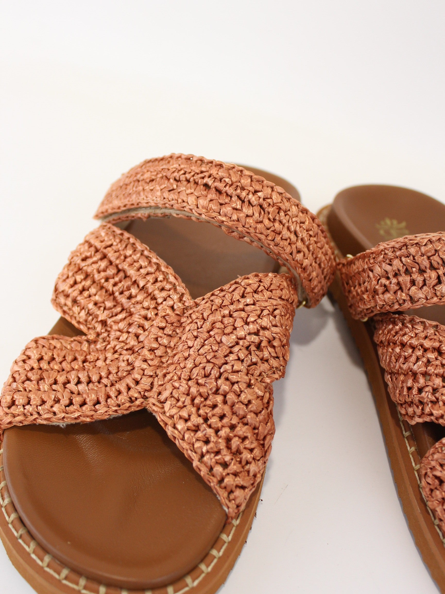 sandalo zoey in raffia intrecciata ZOEY PALO SANTO DE SIENA 
