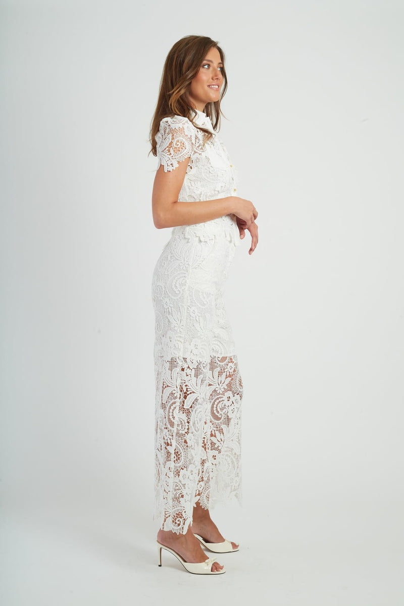 pantalone in pizzo P660004 BALTHAZAR 2 BLANC DERHY 