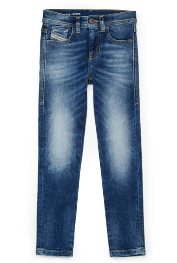 jeans in denim con toppa J00808 KXBRA K01 DIESEL 