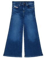 DIESEL jeans a zampa in denim Blu
