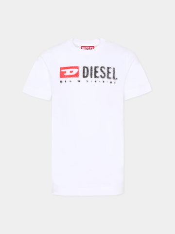 t-shirt con logo diesel J02475 00YI9 K100 DIESEL 