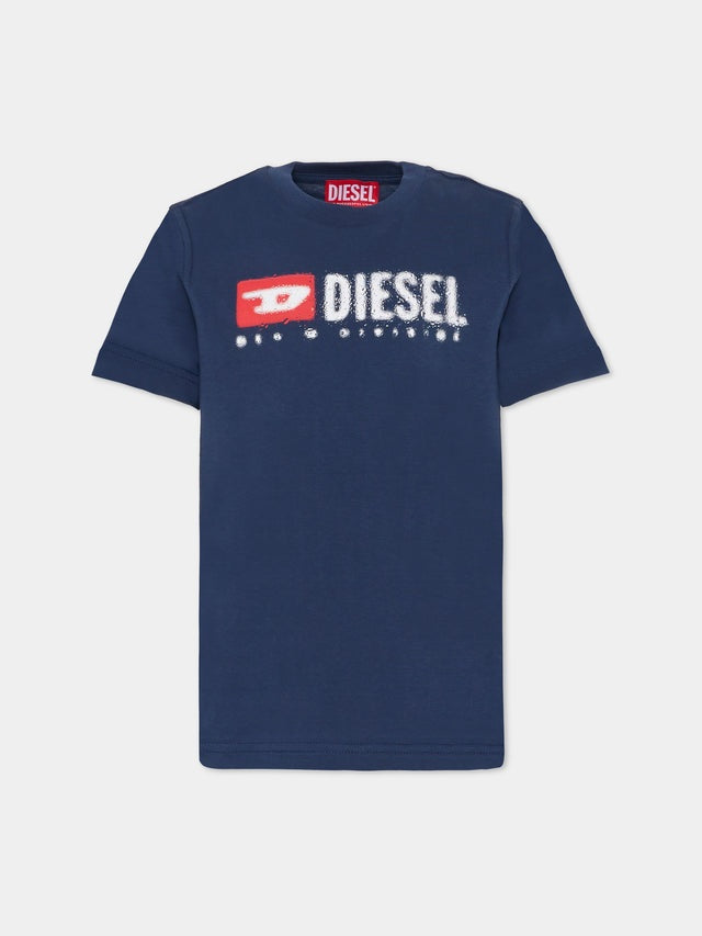 t-shirt con logo diesel J02475 00YI9 K8AT DIESEL 