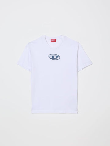 T-shirt con logo al centro J02590 0GRAI K100 DIESEL 