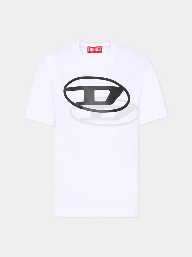 t-shirt con logo J02601 00YI9 K100 DIESEL 