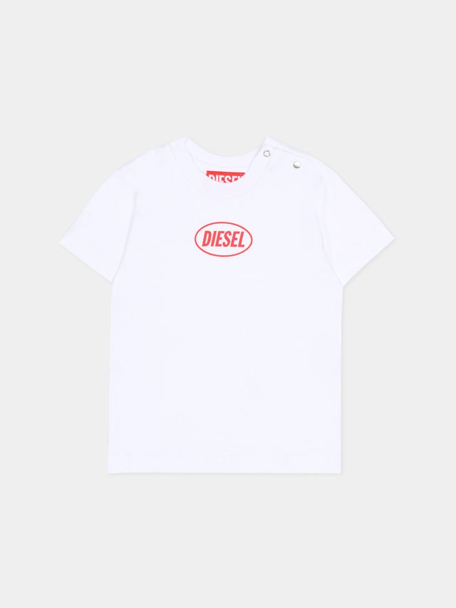 t-shirt con logo K00764 0GRAI K100 DIESEL 