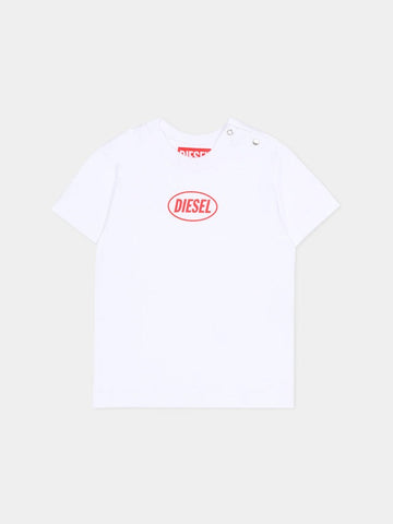 t-shirt con logo K00764 0GRAI K100 DIESEL 