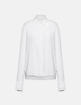 DONDUP camicia regular in seta Bianco