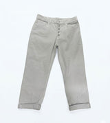 DONDUP Pantalone koons con bottone gioiello Grigio