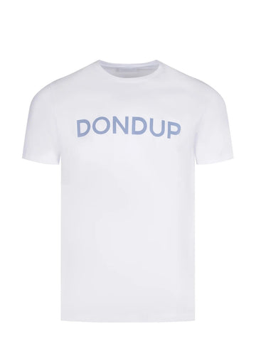 t-shirt con logo scritta US198JF0309UML4 000 DONDUP 