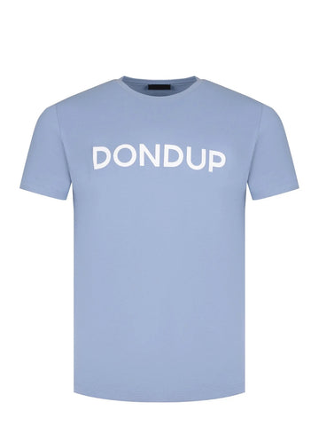 t-shirt con logo scritta US198JF0309UML4 858 DONDUP 