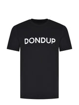 DONDUP t-shirt con logo scritta Nero