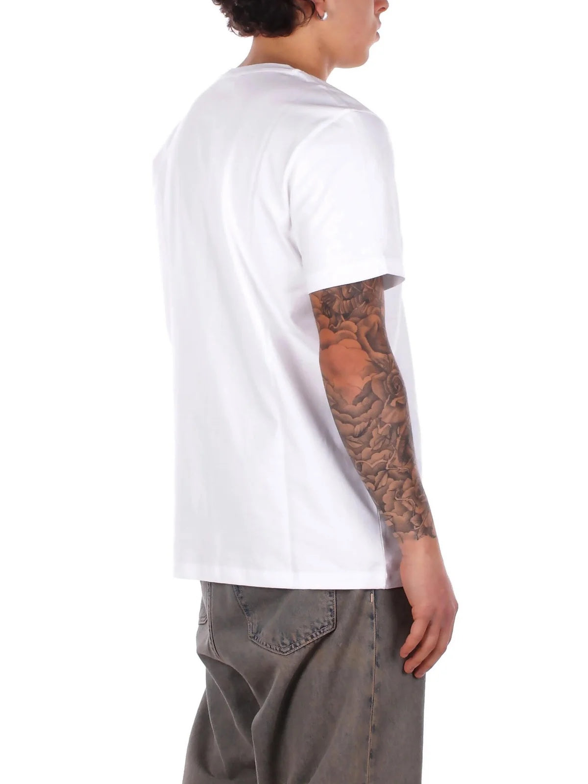 t-shirt con logo petto US198JF0309UML6 000 DONDUP 