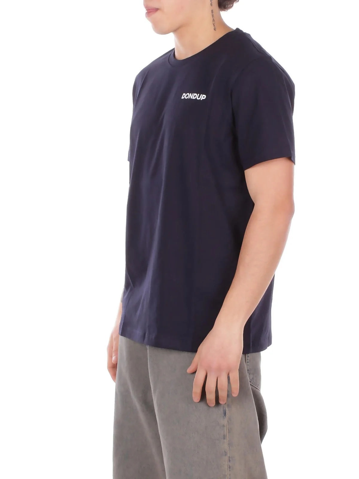 t-shirt con logo petto US198JF0309UML6 890 DONDUP 