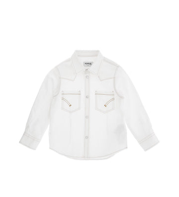 camicia con taschini applicati DMCA056 DS041 B000 DONDUP KIDS 