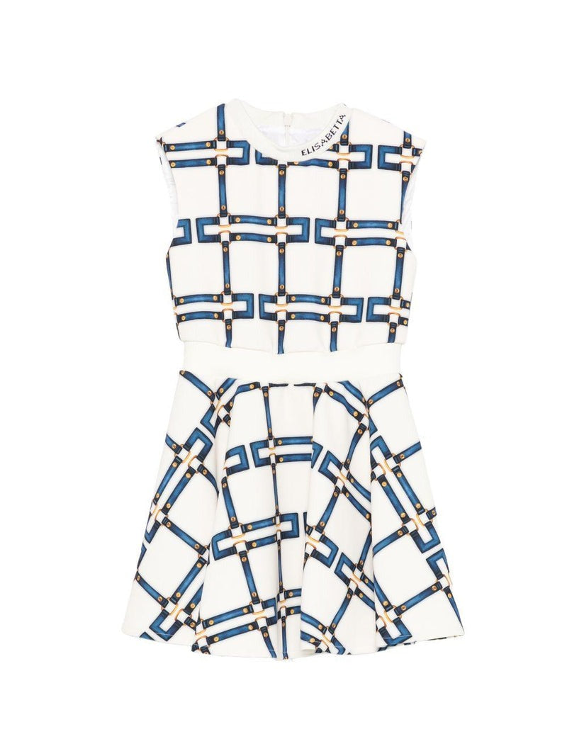 abito a fantasia catene EFAB652 GAE01 D681 ELISABETTA FRANCHI 