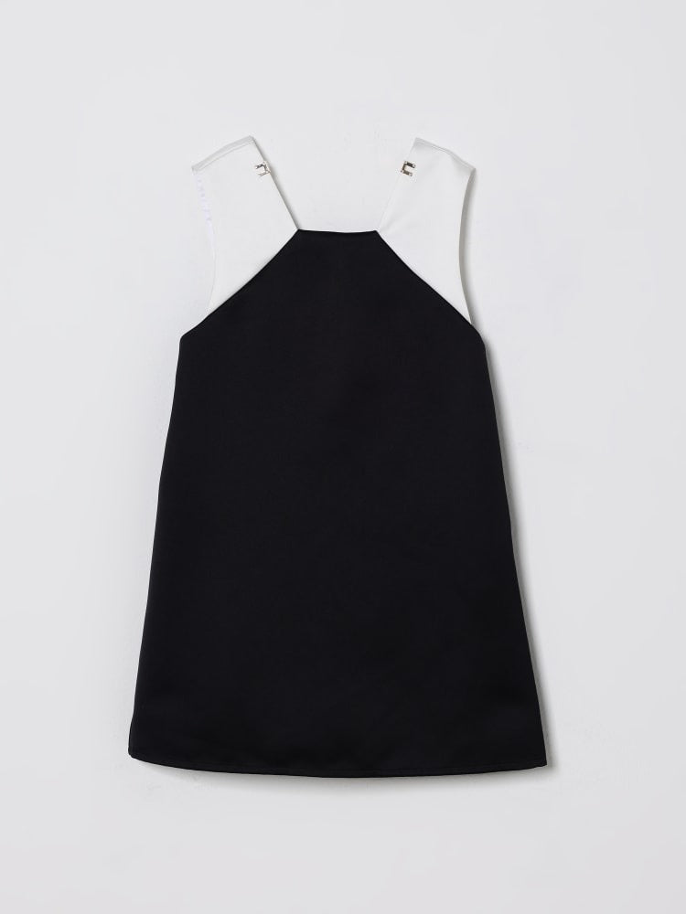 abito con fiocco posteriore EFAB668 RA016 D285 ELISABETTA FRANCHI 