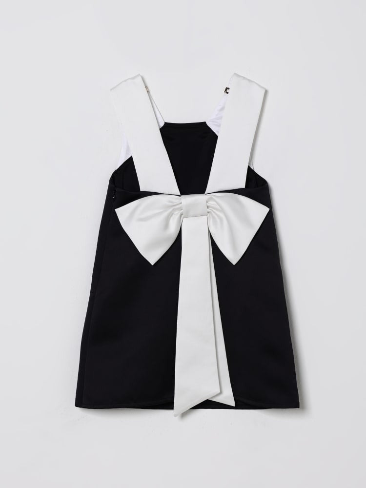abito con fiocco posteriore EFAB668 RA016 D285 ELISABETTA FRANCHI 