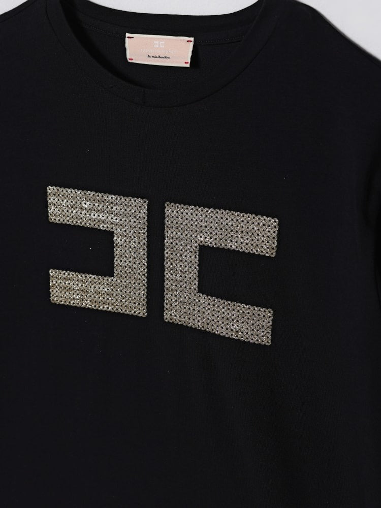 t-shirt con logo EFTS259 JE006 N005 ELISABETTA FRANCHI 