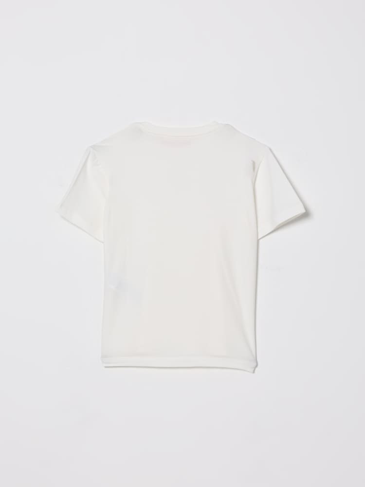 t-shirt con logo oro EFTS260 JE006 0115 ELISABETTA FRANCHI 