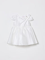 ELISABETTA FRANCHI abito in raso neonata Bianco