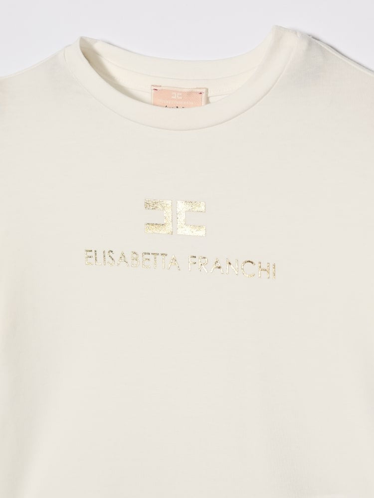 t-shirt con logo EGTS108 JE006 0115 ELISABETTA FRANCHI 