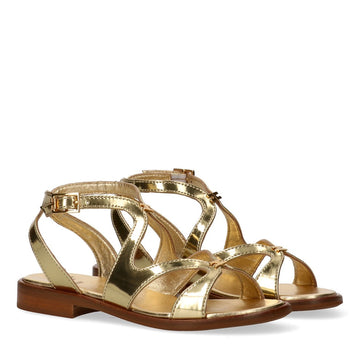 sandalo aperto intrecciato F4A2E0566 ORO ELISABETTA FRANCHI 