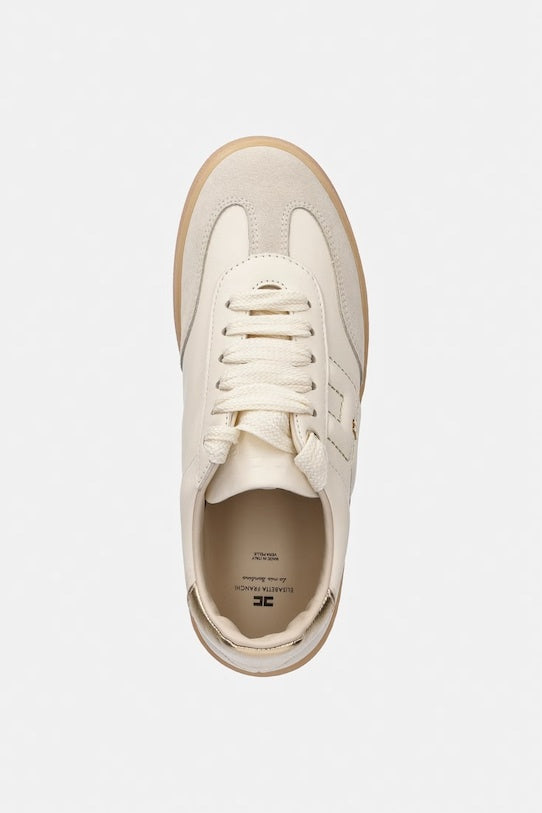sneakers con logo F4A9EO51O BURRO/ORO ELISABETTA FRANCHI 