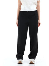 EMME MARELLA pantalone con inserto elastico Nero
