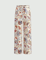 EMME MARELLA pantalone in twill stampato Multicolor
