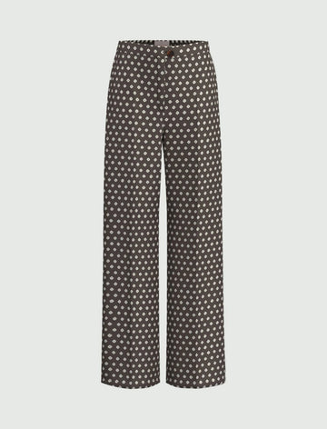 pantalone in twill stampato EMMBAOBAB 008 EMME MARELLA 