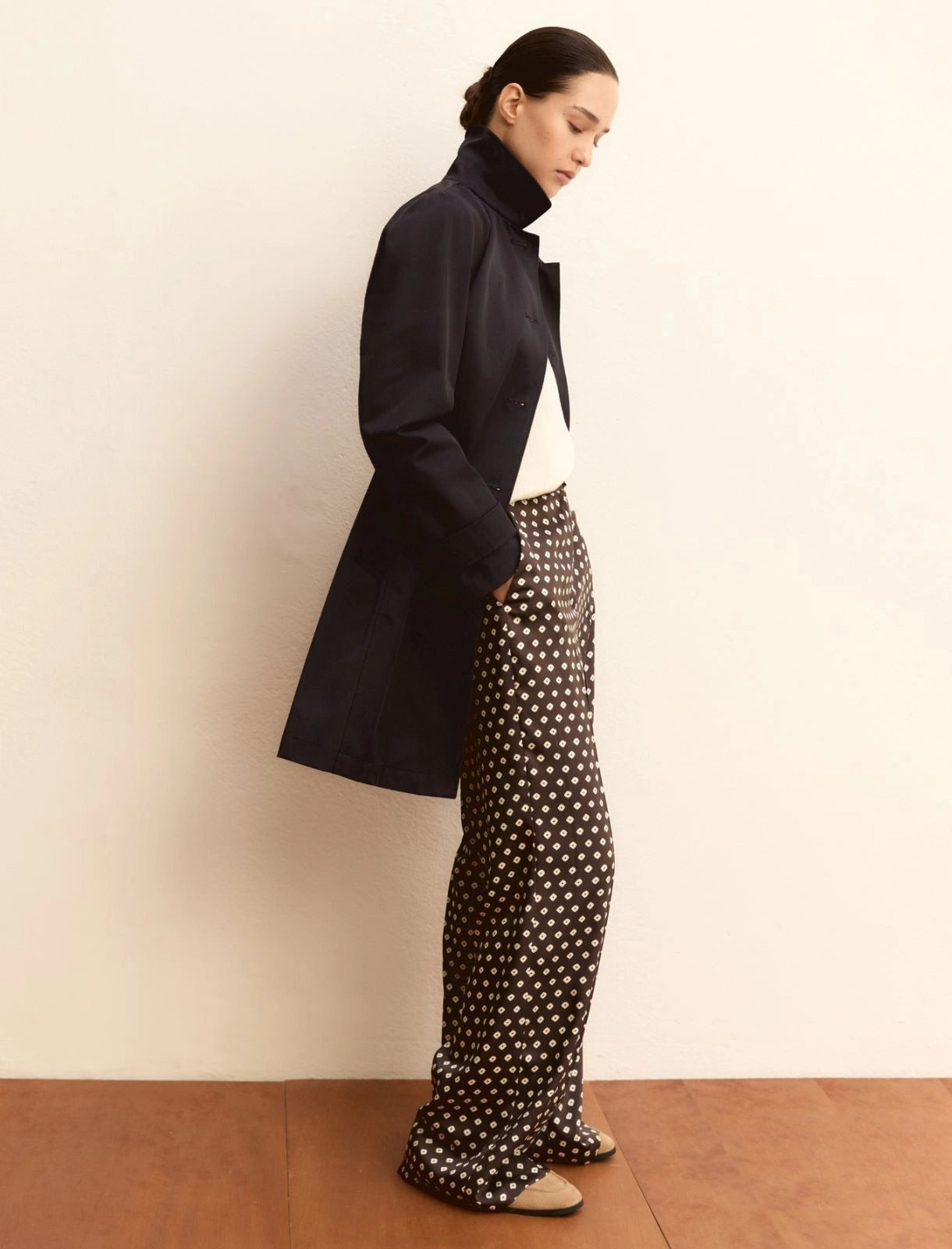pantalone in twill stampato EMMBAOBAB 008 EMME MARELLA 