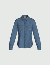 EMME MARELLA camicia in denim Blu