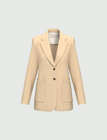 giacca in twill di lino EMMCHARME1 005 EMME MARELLA 