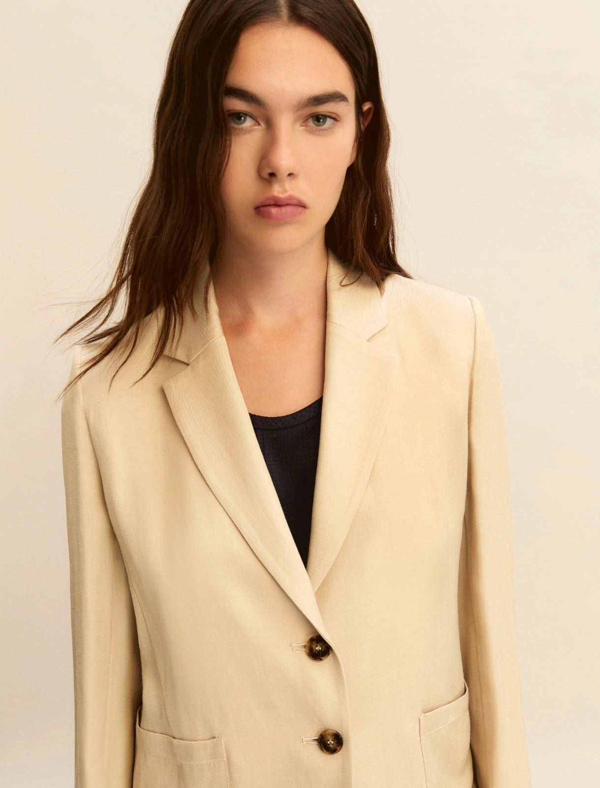 giacca in twill di lino EMMCHARME1 005 EMME MARELLA 