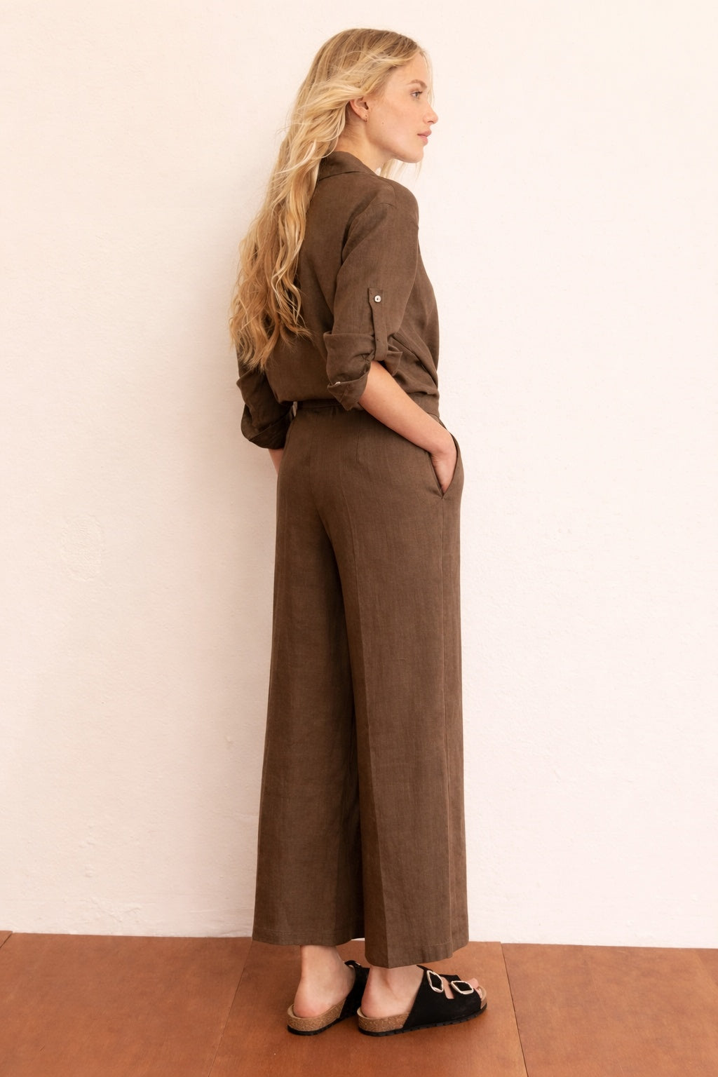 pantalone in lino EMMCLAVA 005 EMME MARELLA 