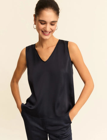 Top in raso con dettagli georgette EMMCOTTAGE 010 EMME MARELLA 