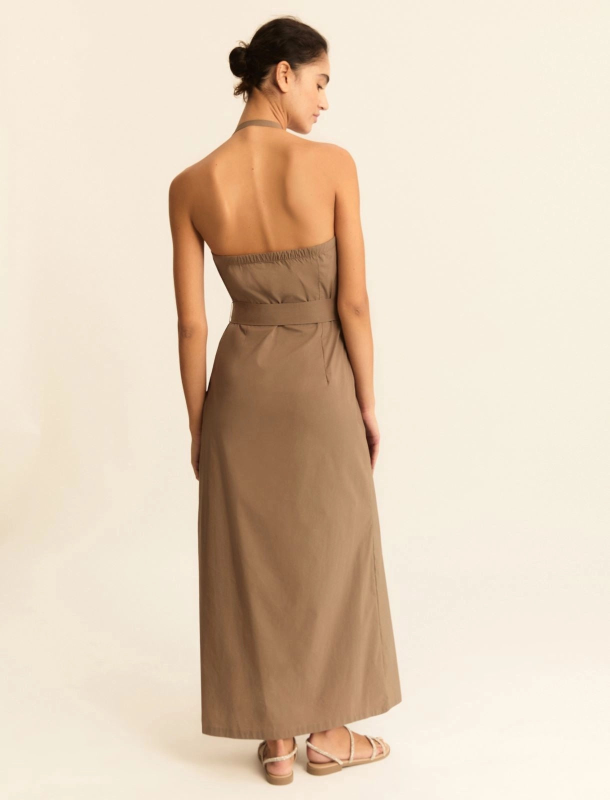 abito smanicato in popeline stretch EMMEROICO 004 EMME MARELLA 