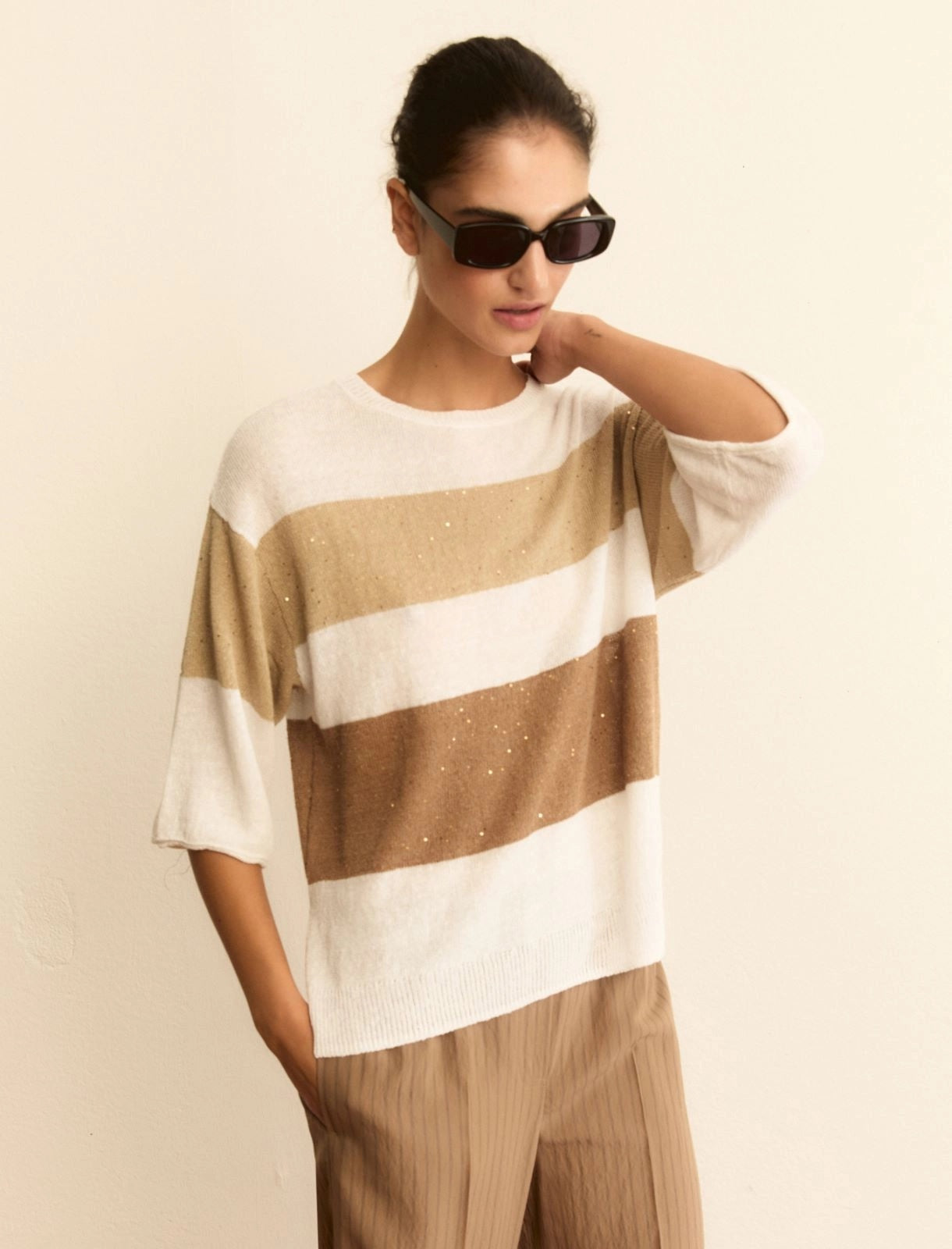 maglia in misto lino EMMESULE 001 EMME MARELLA 