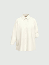 EMME MARELLA camicia in tela di puro lino Bianco