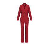 EMME MARELLA completo in twill stretch Rosso
