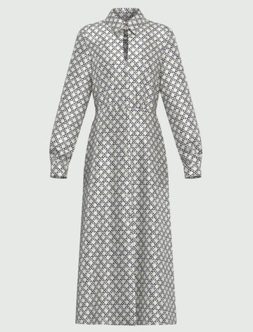chemisier in twill stampato EMMOLIATO 001 EMME MARELLA 