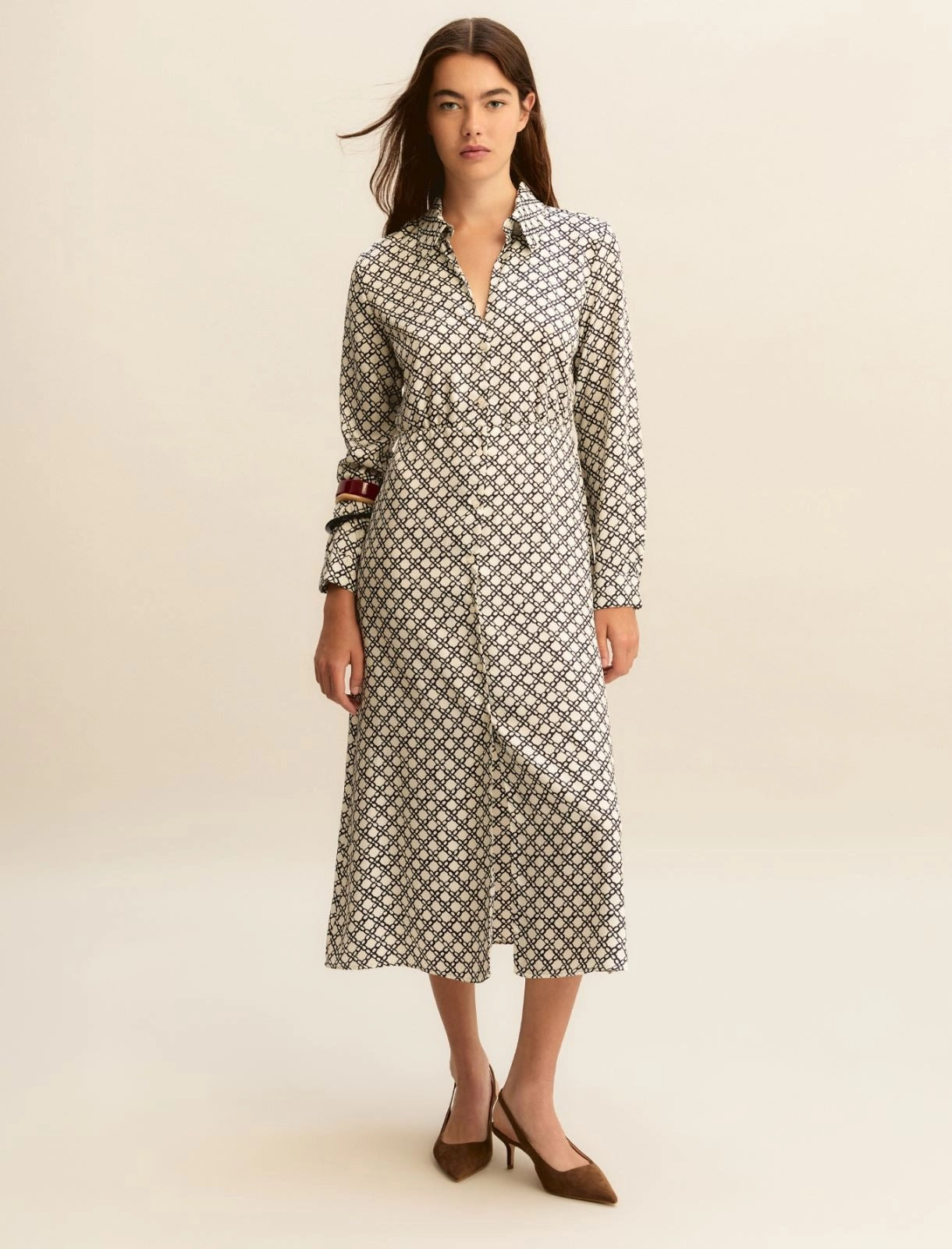 chemisier in twill stampato EMMOLIATO 001 EMME MARELLA 