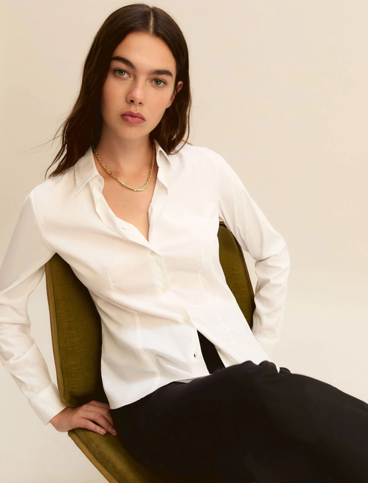 camicia in popeline stretch EMMTEMPO 001 EMME MARELLA 