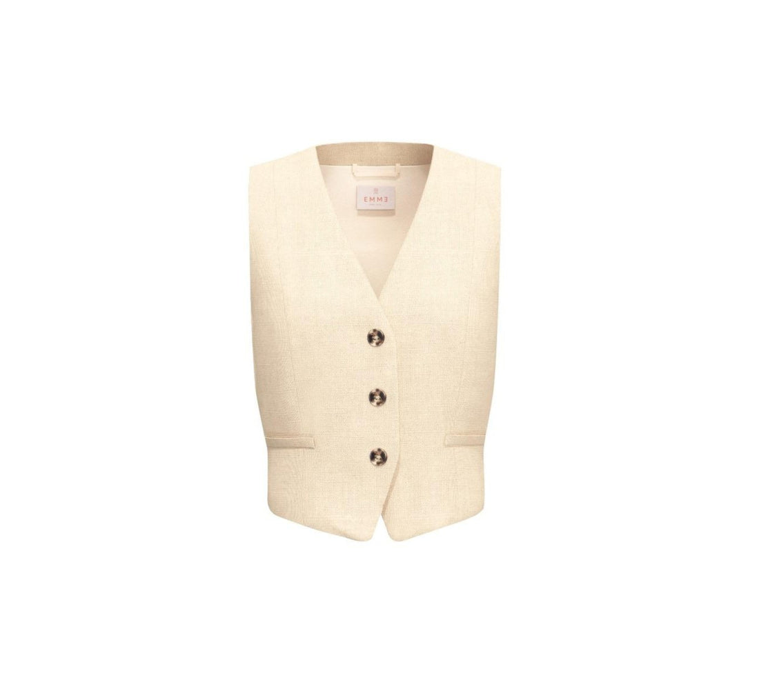 gilet in tela di lino EMMVERANDA 001 EMME MARELLA 