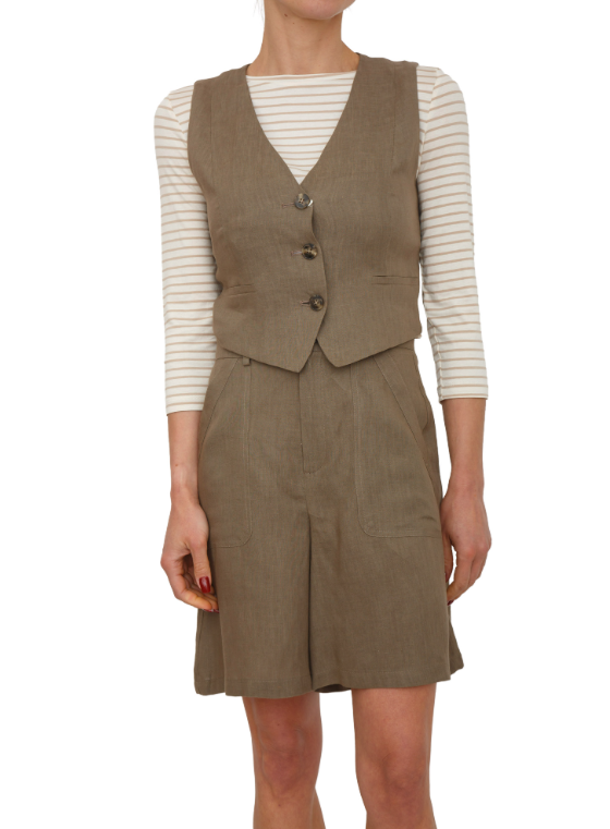 gilet in tela di lino EMMVERANDA 005 EMME MARELLA 