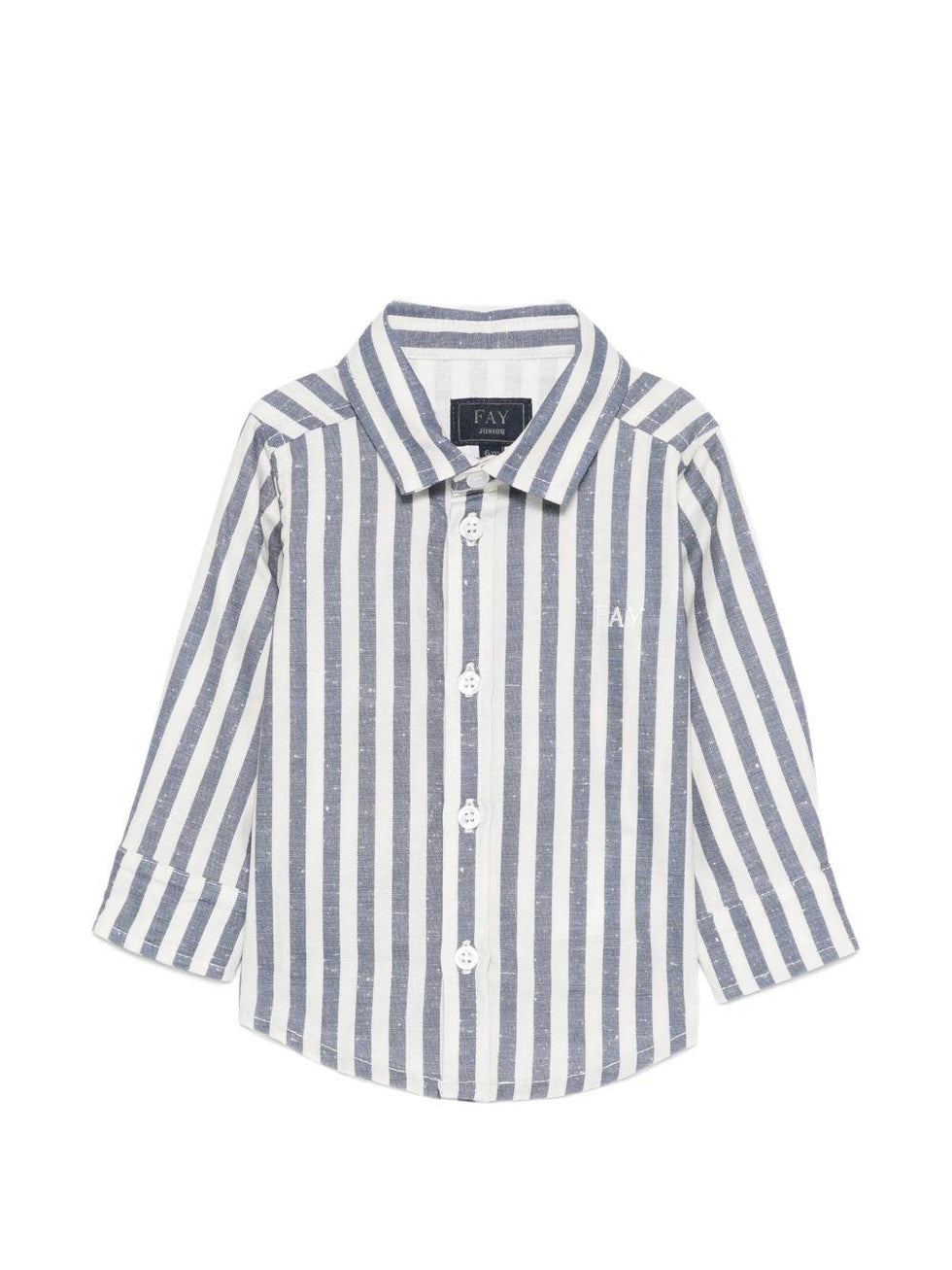 camicia a righe neonato FY5530 Z3691 101BL IVORY/BLUE FAY 